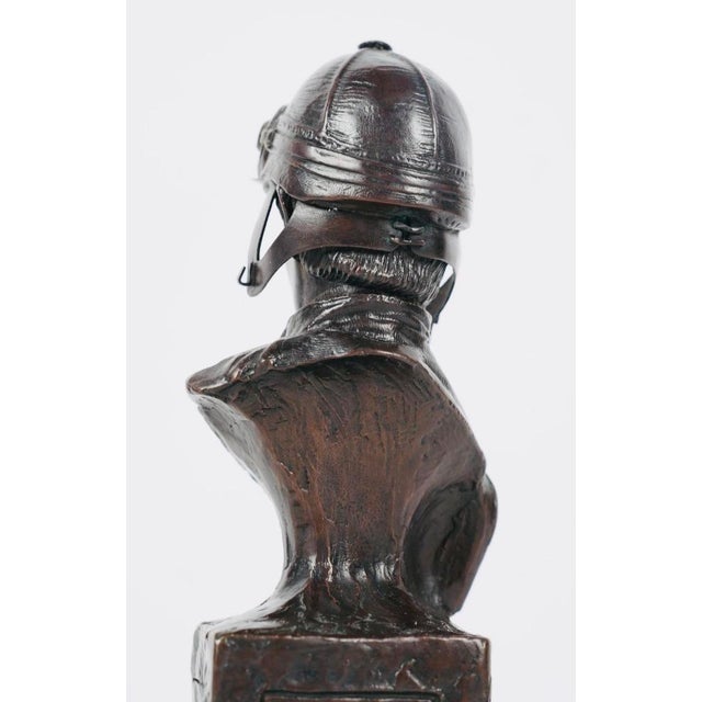 Mid 20th Century Marcel Jovine (1921-2003), Bust of a Jockey Original Bronze,, Signed and Dated in Casting For Sale - Image 4 of 8