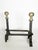 Andirons in Cast Iron and Brass, Black and Gold, France, 1960s, Set of 2 For Sale - Image 11 of 12