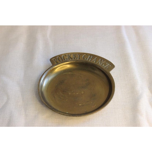 Mid-Century Modern Vintage Brass Trinket Tray / Catchall for Pocket Change For Sale - Image 3 of 7