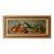 1918 Rectangular Landscape Signed Rustic Still Life With Fish and Basket Oil Painting For Sale