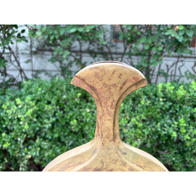 Italian Modern Brass Vase For Sale In Houston - Image 6 of 11