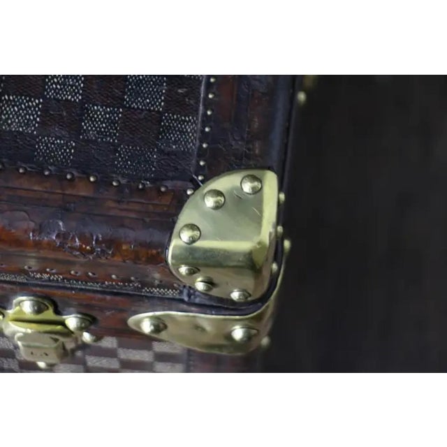 Courrier Steamer Trunk in Damier Canvas from Louis Vuitton, 1889 For Sale - Image 9 of 18