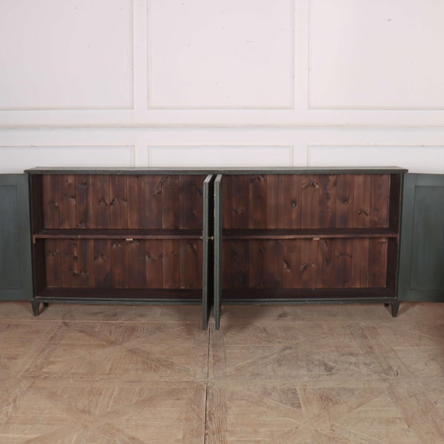 Wood Swedish Painted Sideboard in Pine For Sale - Image 7 of 8