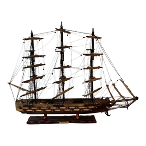 Circa 1950s Spanish Fragata Espanola 1780 Model Ship