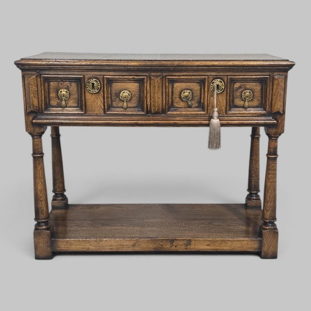 Oak Dresser Base of Small Proportions, 1920s For Sale - Image 13 of 13
