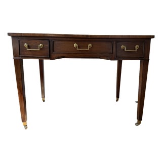 Vintage Mahogany Writing Desk With Clean Lines For Sale