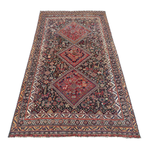Antique Tribal Oriental Animal Figures Rare Fine Weave Rug (Circa 1900–1910 - 5' 4'' X 8' 10''