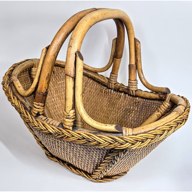 Boho 70s Basket For Sale - Image 11 of 12