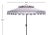 Contemporary Vienna 9 Ft Double Top Umbrella - Gray/White For Sale - Image 3 of 4