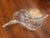Vintage French Pulled Feathered Blown Clear Crystal Vase Signed Vannes Le Chatel For Sale In Greenville, SC - Image 6 of 11