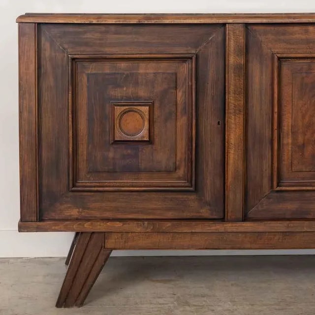 Wood 1940s French Brutalist Oak Sideboard For Sale - Image 7 of 15