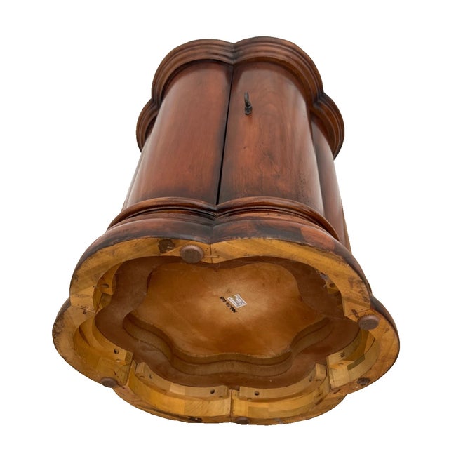 1990s Art Deco Style Table Nightstand Cabinet and Shelf Seven Seas by Hooker Furniture For Sale - Image 13 of 13