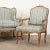 19th Century Louis XV Style Gilt & Upholstered Parlor Set - Set of 3 For Sale - Image 4 of 12
