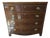 Late 20th Century Baker Bow Front Banded Top & 4 Drawers Pull Out Desk Bachelor Chest Dresser For Sale
