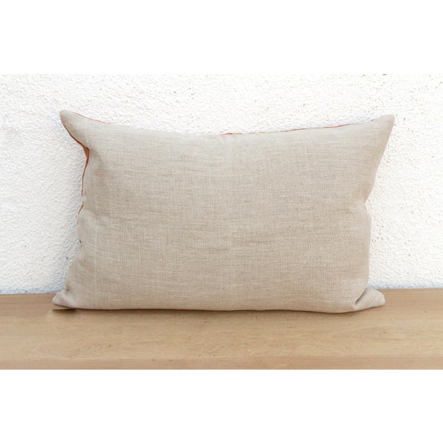 Boho Chic Mansa Mirror, Antique Phulkari Lumbar Pillow Cover For Sale - Image 3 of 7