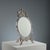 Table Mirror in Silver Metal For Sale - Image 12 of 12