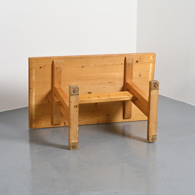 Pine Dining Table for Les Arcs, France, 1970s For Sale - Image 9 of 13