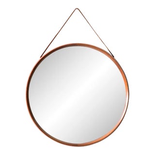 Circular Wall Mirror by Uno & Östen Kristiansson for Luxus, 1950s For Sale