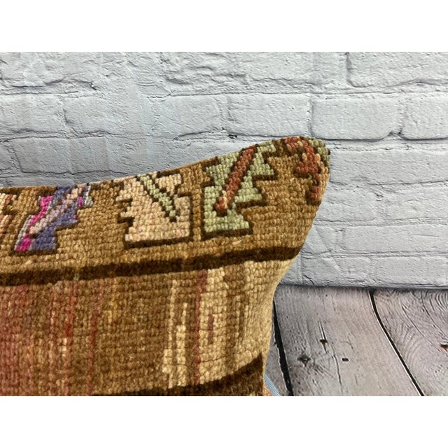 Turkish 16 x 24 Rug Pillow Anatolian Harmonie Turkish Pillow Cushion Cover For Sale - Image 3 of 4