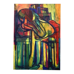 1961 Maurice Esteve Print 2 Femme Assise