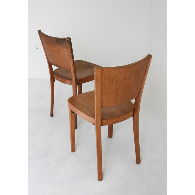 Antique Bentwood Dining Chairs from Thonet, 1930, Set of 2 For Sale - Image 6 of 16