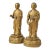 Pair of Gilded Buddhist Monk Figures For Sale