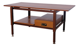 Teak Coffee Table with Drawer, 1960s