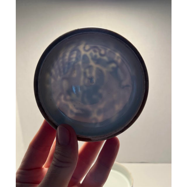 Antique Qing Dynasty Chinese Blue & White Jubako Bento Porcelain Box 5" For Sale - Image 9 of 11