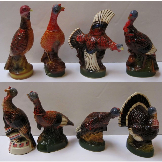 Large Mid 20th Century Wild Turkey Decanters- Set of 8 For Sale - Image 11 of 11