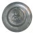 Antique 18th Century Tooled Engraved Handmade Portrait Pewter Plaque Plate Dish For Sale