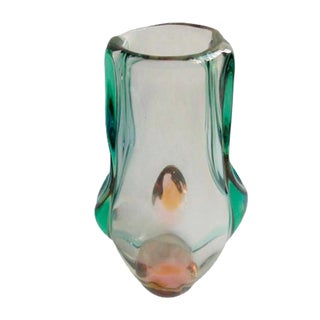 Vase by Josef Hospodka for Chribsa Glas, 1950s For Sale