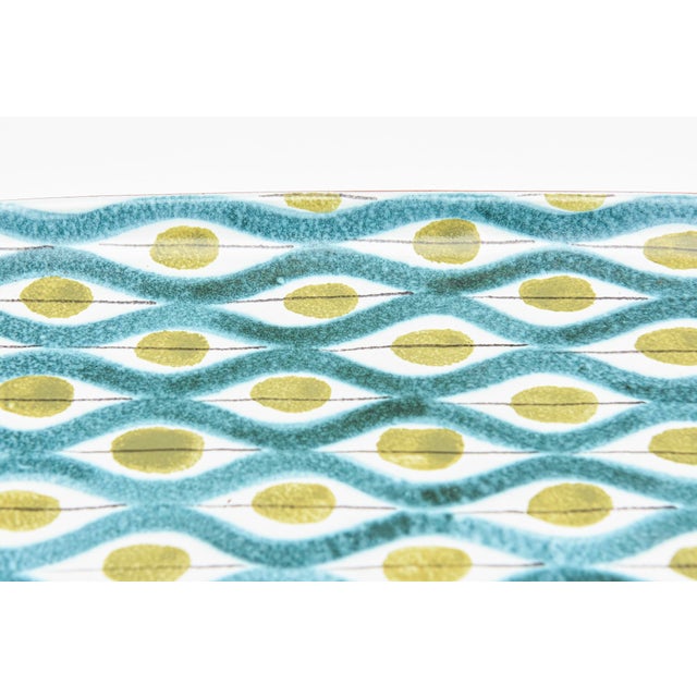 Ceramic Vintage Stig Lindberg Gustavsberg Swedish Ceramic Tray or Dish, Desk Accessory, 1950's For Sale - Image 7 of 11