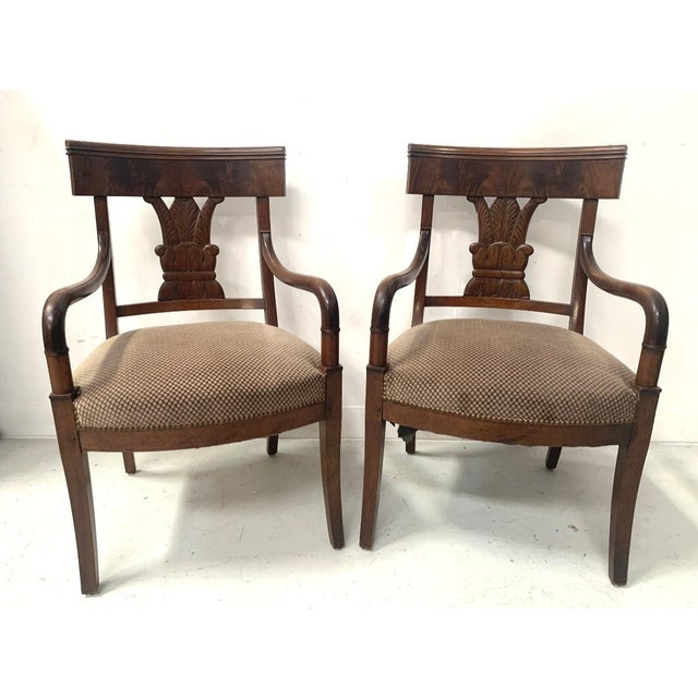 Mahogany Armchairs, 19th Century, Set of 2 For Sale - Image 13 of 13