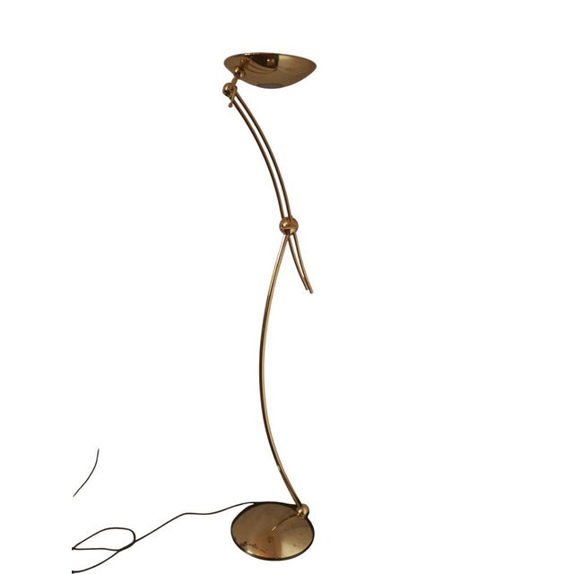 Brass Floor Lamp by Luigi Colani, Italy, 1970s For Sale - Image 3 of 17