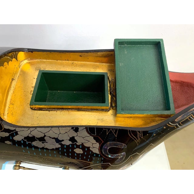 Wood Rhino Contemporary Japanese Lacquer Art by Someya Satoshi For Sale - Image 7 of 13