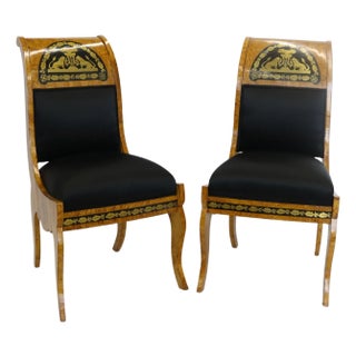 Fine Pair Of Neoclassical Side Chairs, Ca.1850 For Sale