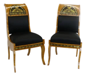 Fine Pair Of Neoclassical Side Chairs, Ca.1850