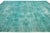 Allove Designed Antique Wool Rug Overdyed in Turquoise Color For Sale - Image 4 of 10