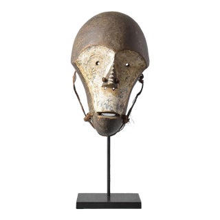 Early 20th Century Ngbandi Mask on Custom Stand For Sale