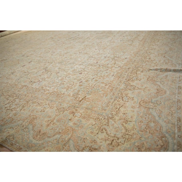 1950s Vintage Distressed Kerman Carpet - 9'8" x 16'11" For Sale - Image 5 of 15