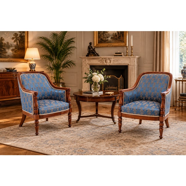 Antique Bergère Armchairs, France, 1880s, Set of 2 For Sale - Image 16 of 16