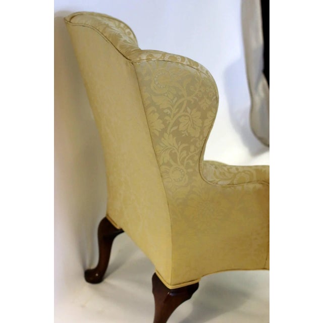 Wood 18th century English Georgian Petite Wingback Chair For Sale - Image 7 of 11