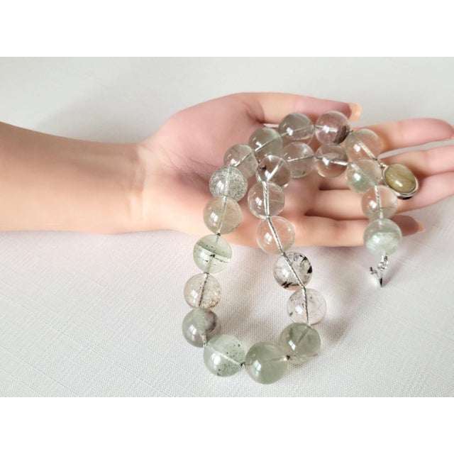 Phantom Quartz Knotted Necklace For Sale - Image 11 of 11