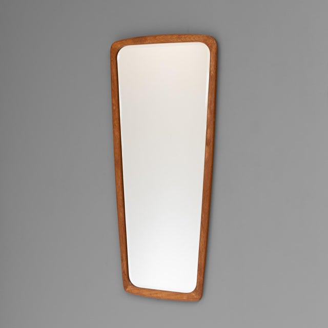 Wood Vintage Danish Wall Mirror, 1960 For Sale - Image 7 of 7