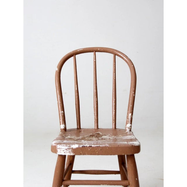 Vintage Spindle Back Windsor Chair For Sale - Image 9 of 11