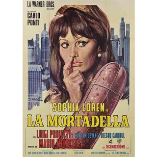 Italian La Mortadella Poster by Enzo Nistri, 1970s For Sale