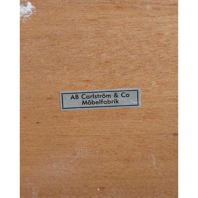 Wood Nightstands from AB Carlström & Co Möbelfabrik, Sweden, 1950s, Set of 2 For Sale - Image 7 of 8