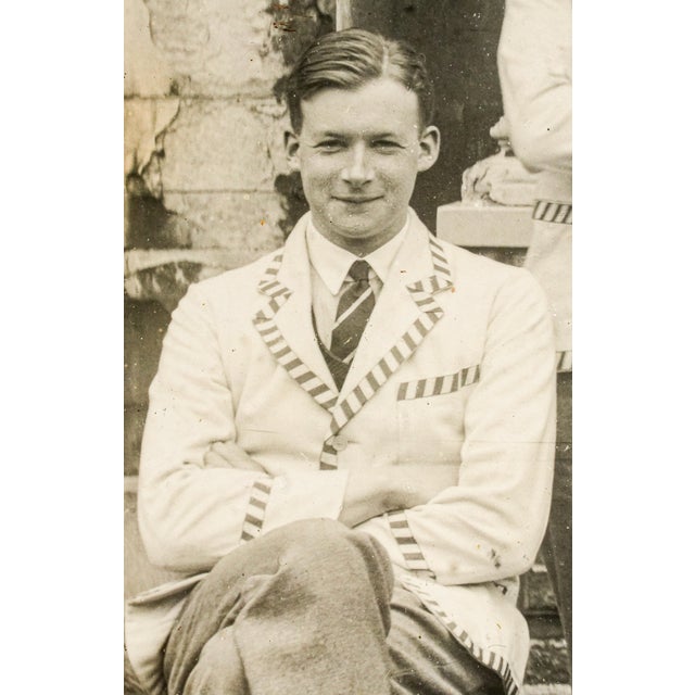 Fantastic Framed 1937 Christ’s College Cambridge Rowing Crew Photograph English Sporting Memorabilia University Preppy Home Decor For Sale - Image 9 of 13