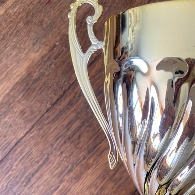 Traditional Vintage Brass Trophy Urn on Base For Sale - Image 3 of 11