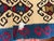 Flat-Weave Turkish Textile. Repeating Tribal Medallions Woven Into a Bold, Solid, Crimson Field For Sale - Image 4 of 7